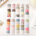 European and American Water Drops BB Clip Snap Barrettes Hair Clip 10 PCS Girl Flower Print BB Metal Hair Clip