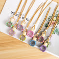 Women Gift Multi Colors Cute Clay Design Perfume Hanging Car Fragrance Bottle With Wood Cap