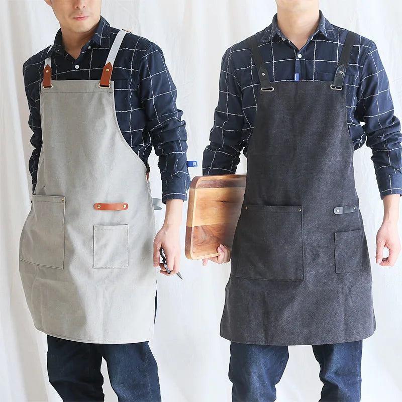 Fashion Men's and Women's Universal Kitchen Apron Korean Baked Food Barista