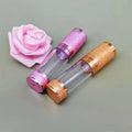 Customized 15ml 30ml 50ml pink Gold Purple Cosmetic Travel Lotion Bottle Aluminum Gold pink purple Vacuum Pump Lotion Bottle