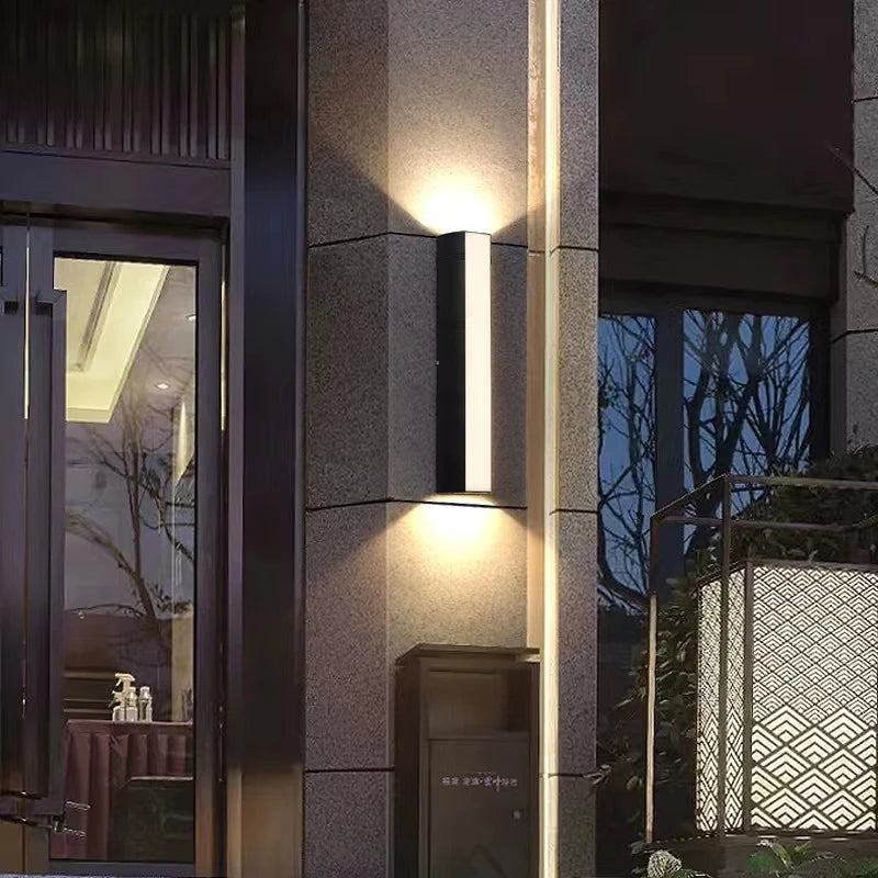 Waterproof IP65 Garden Linear Long Strip Wall Sconce Outdoor Lighting Fixture Led Wall Lamps LED Outdoor Wall Lights