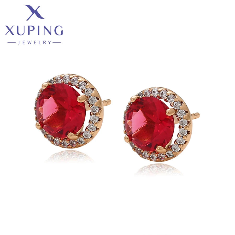 X000712686 Xuping Jewelry Fashion Elegant Earring Simple 18K Gold Color Personality Romantic Sweet High End Wholesale Earring