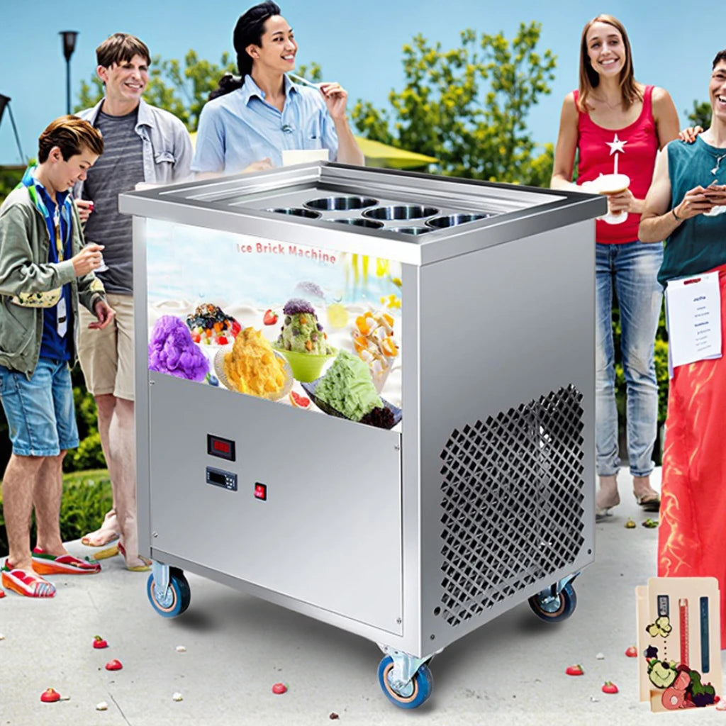 New Stainless Steel Plate Freezer with Motor Ice Block Making Machine for Shaved Popsicles