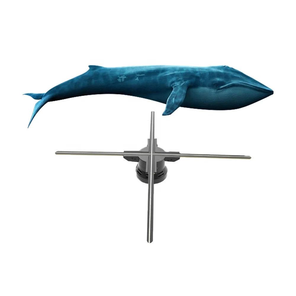Factory Custom Large Size Hologram Equipment HD 100cm 3d Projection Hologram Fan in Restaurants and Shopping with Bluetooth