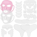 32 Pieces Facial Chest Neck Silicone Pad Reusable Face Forehead Patches Facial Sleeping Mask Cover for Facial Chest Neck