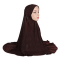 Large Size 90*80cm Plain Pull-On Instant Hijab Muslim Pray Amira Scarf Head Wrap for Summer