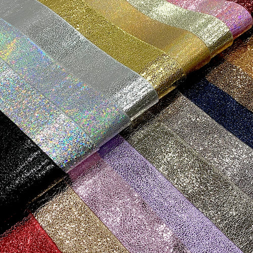 0.7mm Bursting PU Synthetic Leather Fashion Colorful Faux Leather for Clothes Bag Furniture