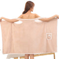 Super Absorbent Microfiber Bath Spa Towel Fashion Coral Fleece Wearable Bathrobe for Adults Babies Beach Body Wrap Washcloth