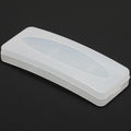 Wholesale Low Price Sunglasses Box Recycled Plastic Transparent Glasses Case with Clip Rectangle Shape