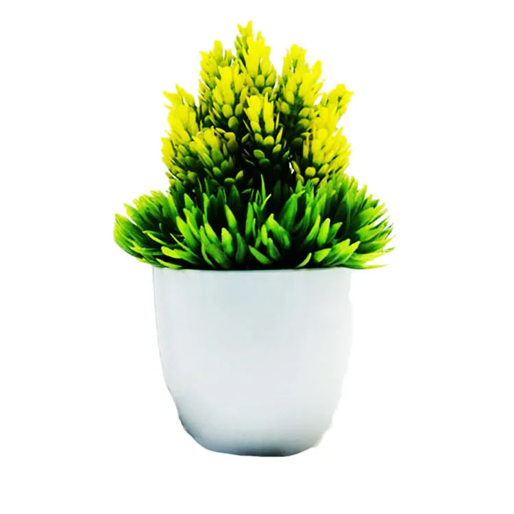 14x20cm Artificial Plants Potted Bonsai Home Garden Living Room Bathroom Decoration Accessories Desktop Small Flower Bonsai