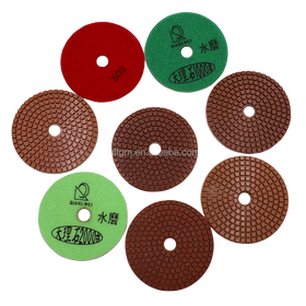 4 Inch Durable Quality Diamond Resin Polishing Pad Wet Use for Grinding Marble and Granite Stone