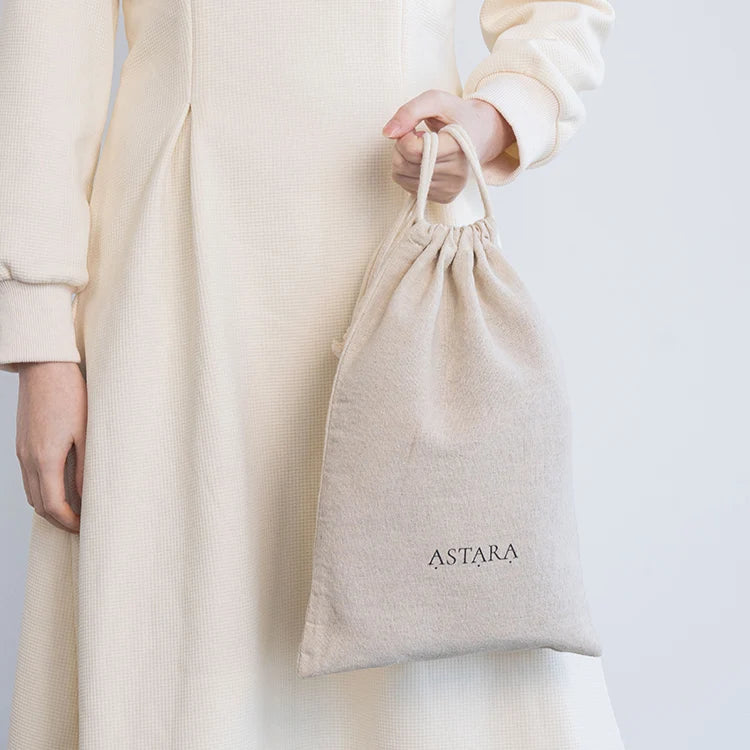 Personalised Candle Gift Craft Packaging Natural Cotton Linen Storage Pouch Drawstring Bag for Organizing