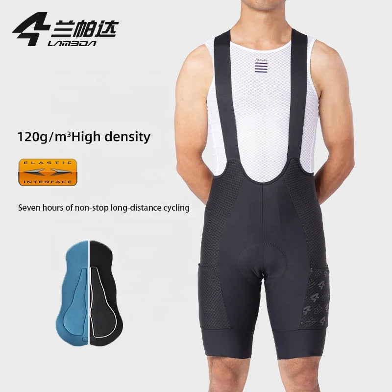 LAMEDA New Arrival Pro Team Bib Shorts Lightweight Padded Cycling Bib Adults Plus Size Seamlessly Designed Comfortable Racing