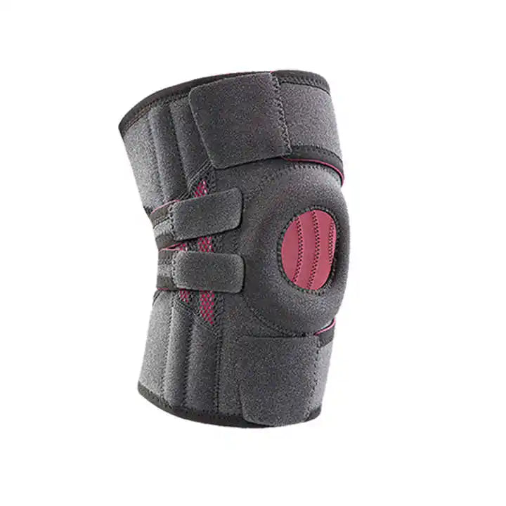 Silica Gel Steel Support Sports Kneepad Brace Patella Knee Pads Open Hole Knee Protector