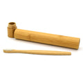 Wholesale Biodegradable Eco Friendly Children Hotel Cheap Bamboo Toothbrush with Travel case Tube Packing  for Kids
