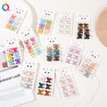 QIYUE Butterfly Small Clip Small Hair Clip Color 6 Pack Bangs Clip Set Hair Accessories
