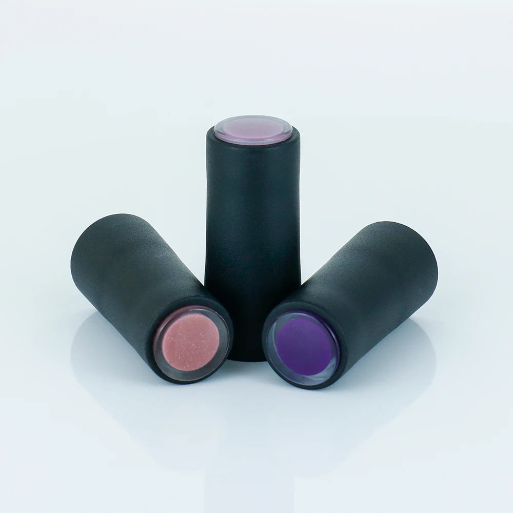 Custom Black Nail Polish Bottle Screw Caps Plastic Lids & Closures for Nail Polish