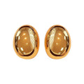 Vintage Metal Big Gold Irregular Oval Stud Earrings for Women Goth Geometric Earring Bijoux