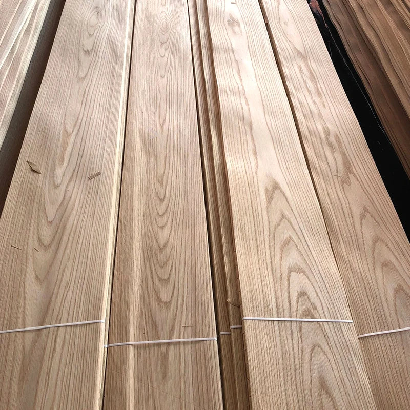 Factory Price White Oak Veneer Crown Cut/quarter 0.5mm North American White Oak Veneer Natural Sliced Wood Veneer