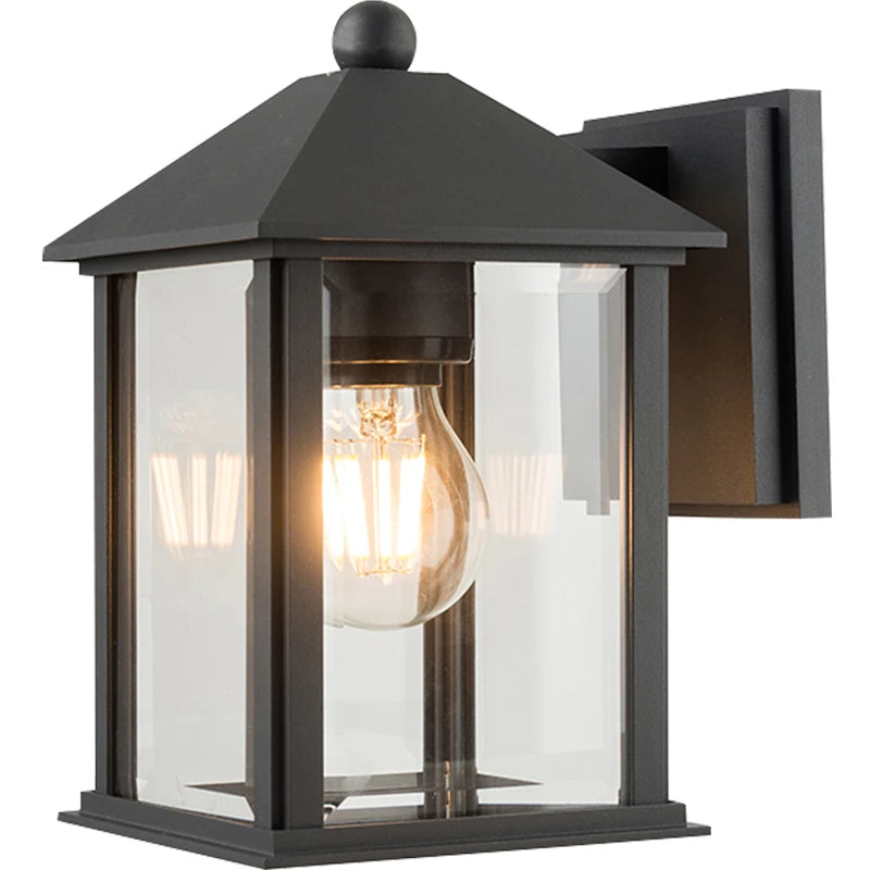 Hot Selling Simple Atmosphere Retro Outdoor Wall Lamp Comes with Bulb Glass protection Nordic Style Waterproof Wall Lamp
