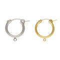 GP US Eurowire Hoops Earrings with Open Ring S925 Sterling Silver Eurowire Hoop with Open Ring Gold Filled Earrings Wholesales