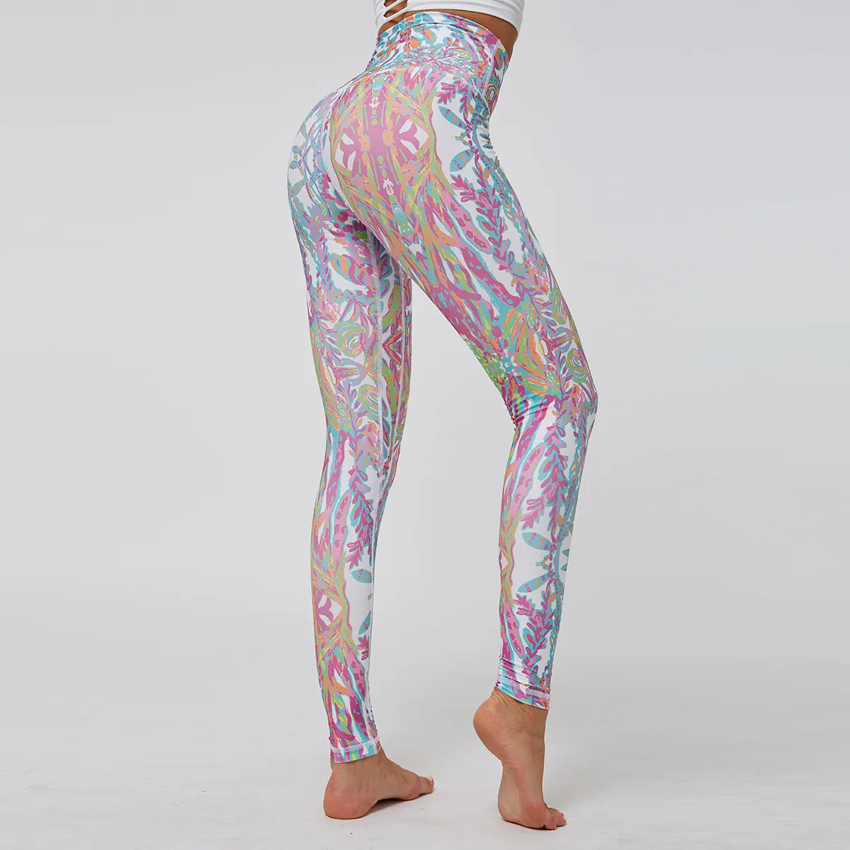 GC Roupas Academia Leggins Para Mujer Sport Wear Academia Gym Printed Leggings Span Leggings Gym Leggings Athletic Apparel