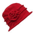 Stylish Women's 7-Color Flower Fleece Bucket Hat Winter Warm Fisherman Cap for Outdoor Casual Travel and Business Scenes