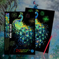 Glow in Dark Scratch Art for Adults Kids Custom Designs Peacock Scratch Painting Fun Creative DIY Activity Personalized Gifts