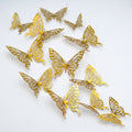 Gold Silver Rose Gold and Black 3D Butterfly Cake Toppers Paper Number Shape Party Supplies for Decorations at Parties