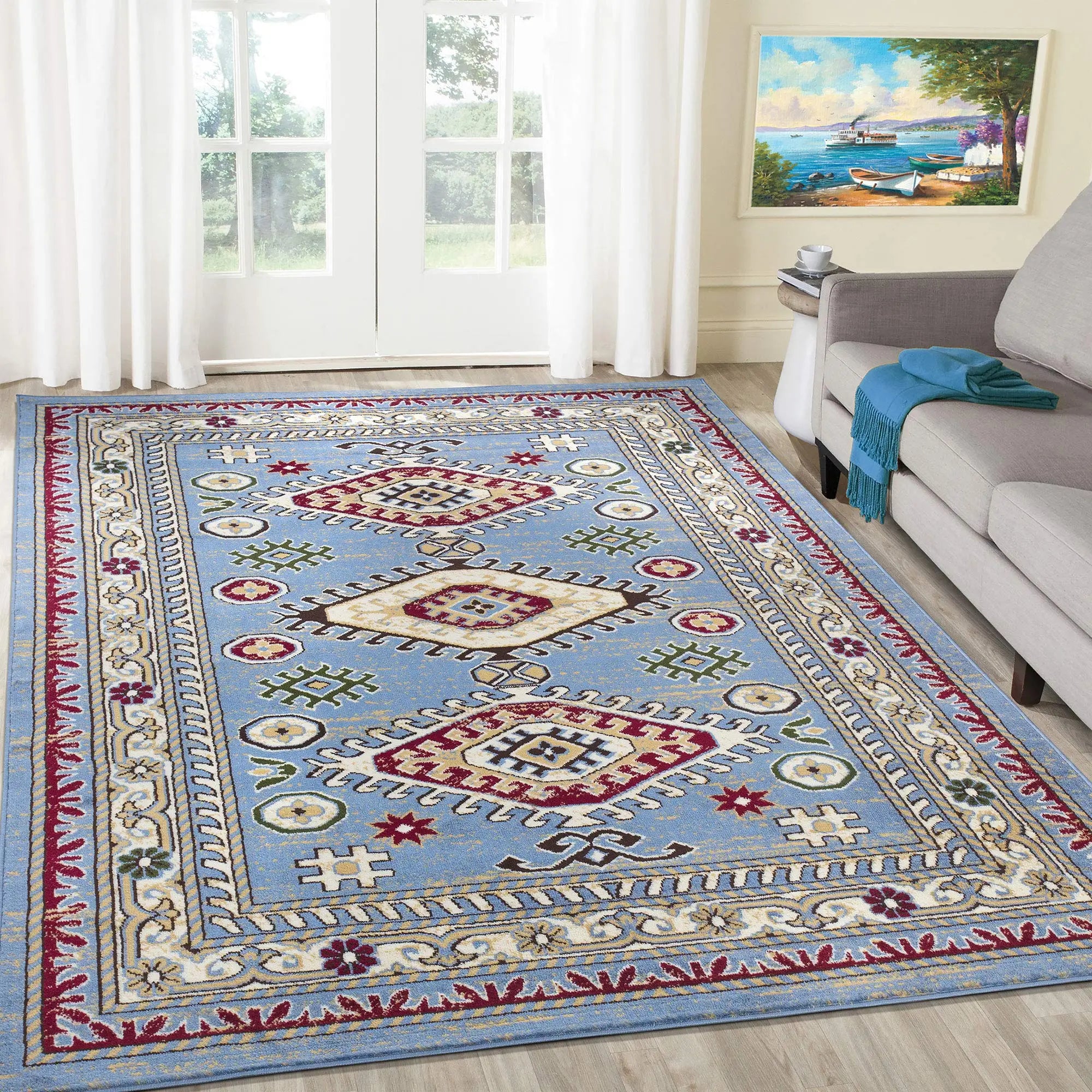 Chinese Manufacture Anti-slip 3d Printing Microfiber Carpet Cashmere Rug Boho Floor Mat Shaggy Carpets and Rugs