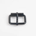 Ivoduff 25mm Matte Black Metal Handbag Webbing Leather Strap Roller Buckle Pin Belt Buckle