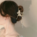 11cm Accesorios Para El Cabello Moda Elegant Butterfly Tassel Metal Shark Hair Claw Clip Fashion Korean Hair Clip Claw