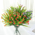 Factory Plastic Spring Grass Gypsophila Bouquet Small Rose Artificial Flower Gypsophila Outdoor Flower Groove Decorative Flower