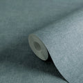 Made in Germany - Solid Wallpaper rolls Blue Petrol Petrol - Non Woven Vinyl - Wallpaper Textile Structure - 1005 x 053 m