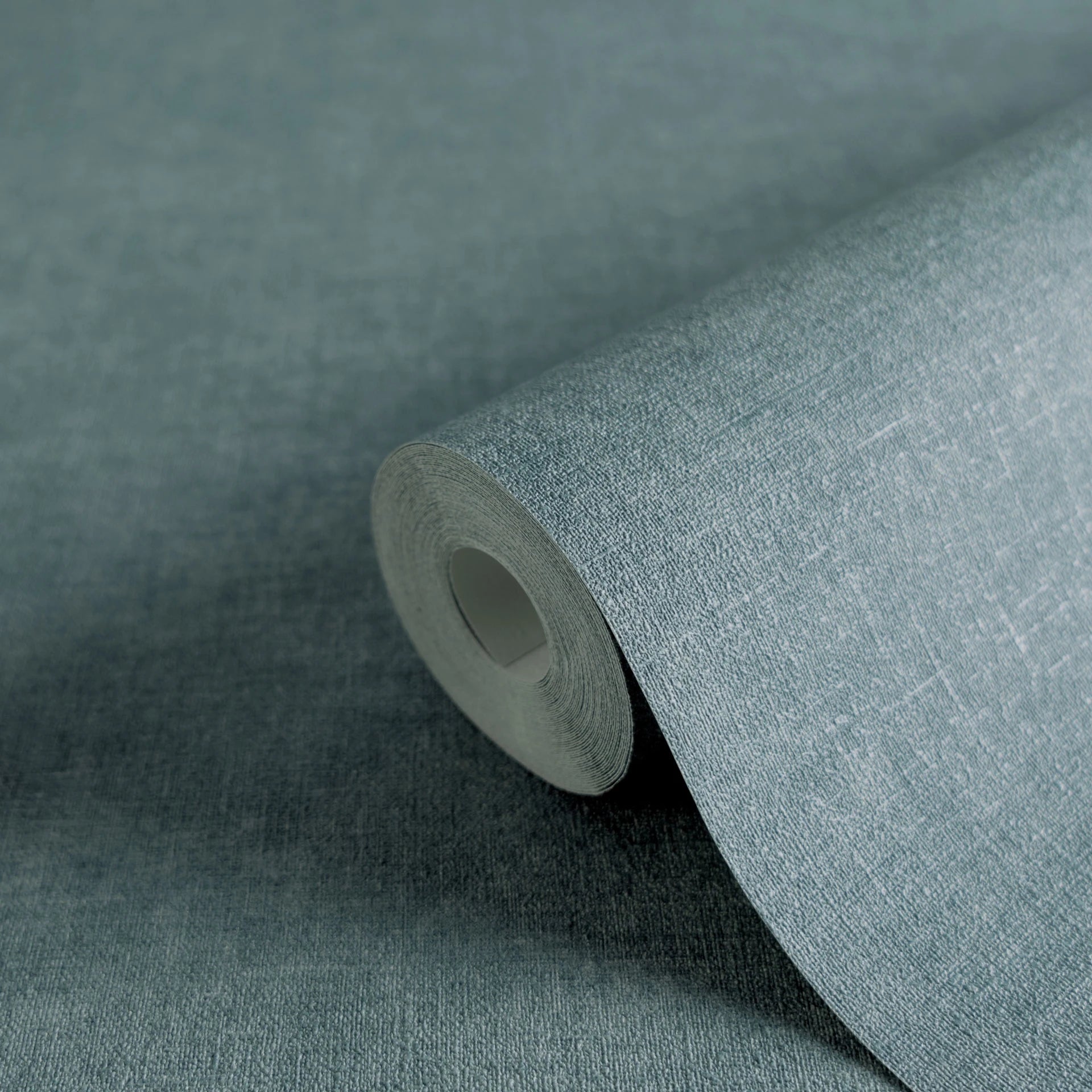 Made in Germany - Solid Wallpaper rolls Blue Petrol Petrol - Non Woven Vinyl - Wallpaper Textile Structure - 1005 x 053 m