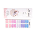 Semi Cured Gel Nail Sticker Wrap Long Lasting Gel Nail Wraps