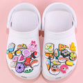 Popular New Designer Yummy Cute Food Shoe Charms Set Sushi Dessert Donut Designer PVC Colorful Shoe Decoration Wholesale Bulk