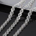 Own Brand Custom Double-Feather Stainless Steel Chain for Belly Chain Necklace & Bracelet DIY Jewelry Making Components