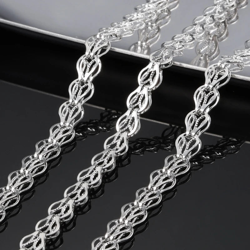 Own Brand Custom Double-Feather Stainless Steel Chain for Belly Chain Necklace & Bracelet DIY Jewelry Making Components