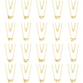 QX CUSTOM OEM A-Z Letter Alphabet 925 Sterling Silver Fine Jewelry Dainty 18k Gold Plated Womens Personalized Heart Necklaces