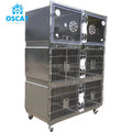 OSCAT Top-Grade Stainless Steel Pet Care Cage for Cats and Dogs Outdoor Veterinary Clinic Kennel