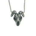 Vintage Punk Stainless Steel Devil Sheep Head Skull Necklace Gothic Men Pendant
