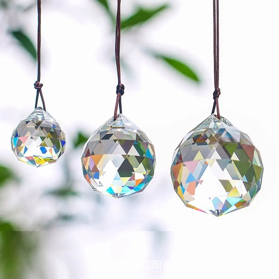 Transparent 20/30/40mm Crystal Ball Prism Cut Glass Chandelier Crystal Accessories Pendant Lighting Ball Christmas Tree Pendant