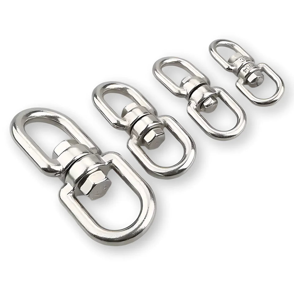 European Type Manufacturing Stainless Steel Aisi 304 or 316 Swivel Eye Hook Link for Mining and Heavy Industry