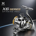 HASIDA X6 Professional Light Lures Spinning Fishing Reel 6+1 BB Long Casting High Ratio 5.2:1 4kg Drag Power Metal Body River MegaBDM