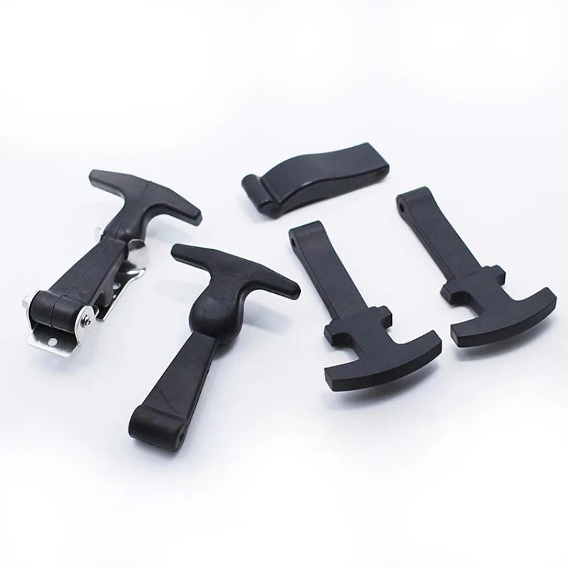XK710-6 Flexible Plastic Replacement Parts T Handle Hasp Golf Cart Draw Latch Zinc Plated Universal ToolBox Durable Shock