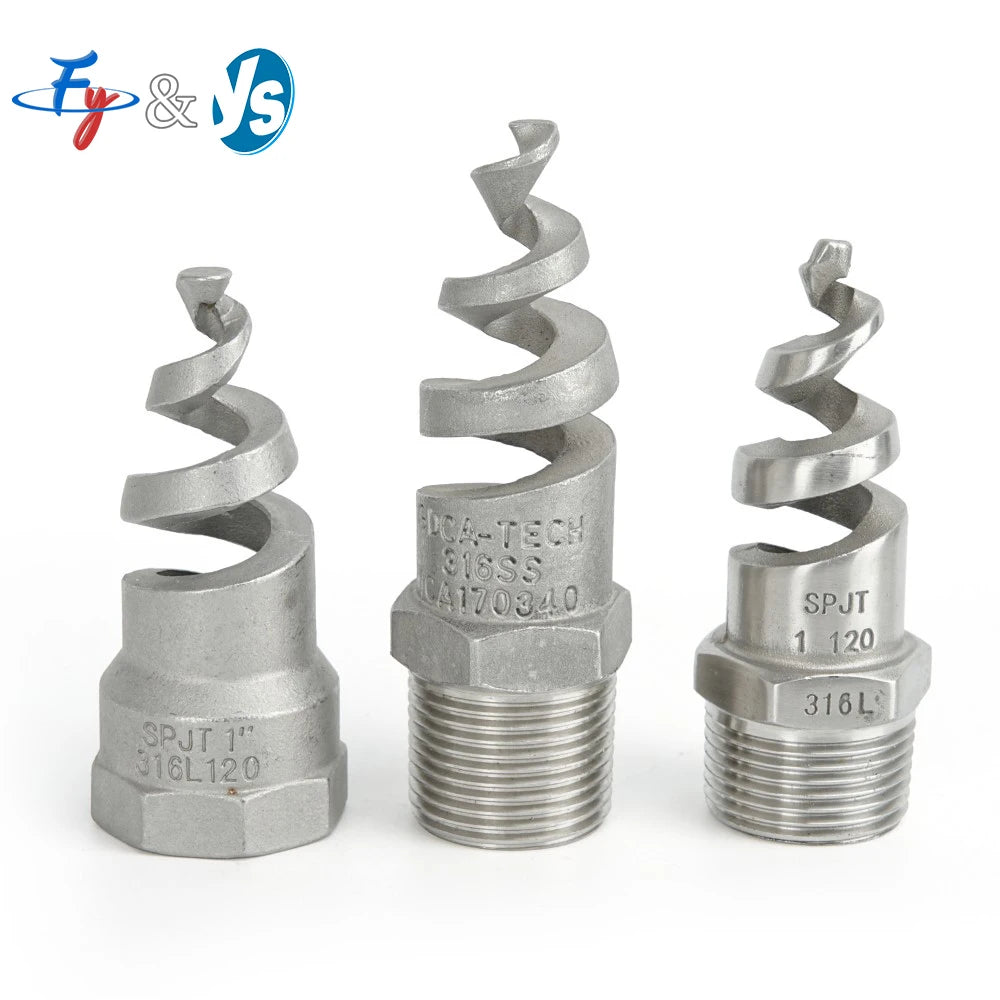 1/4"1/8"3/8"1/2" 1 Customized Metal Dust Control Solid Cone Nozzle Unique Design Hot Sale Brass Plastic Spiral-Prismatic Nozzle