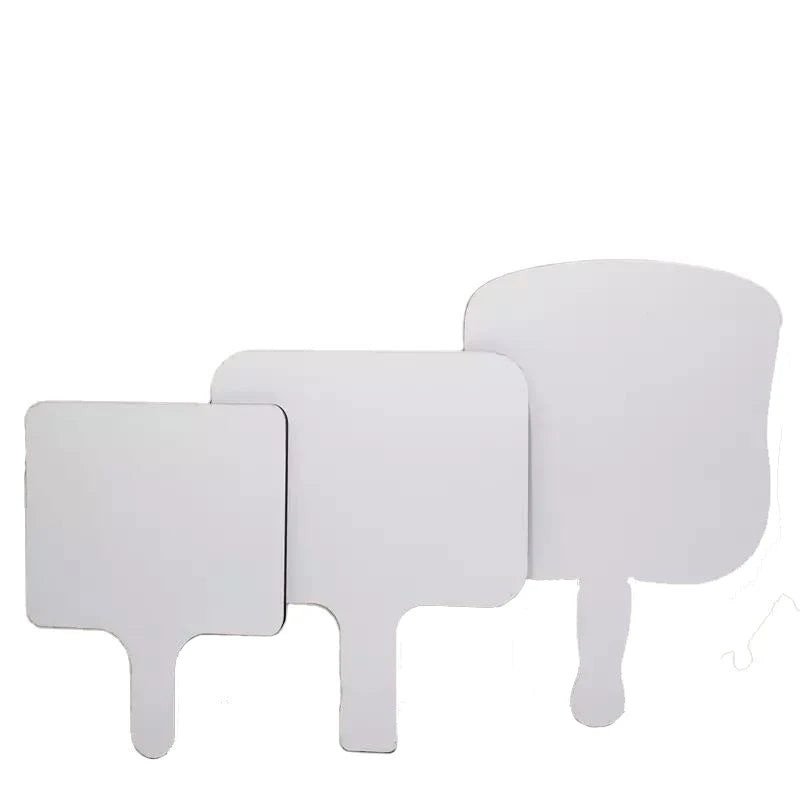RubySub MDF Memorial Paddle Fans Wood Graduation Sublimation Paddle Fan Board Blanks