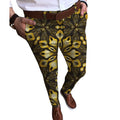 Men's Fit Fashion Chinos Trousers Casual Mid Waist 100% Polyester Eco-Friendly