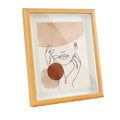 Protected and Enhanced Image Display Wood Frame Walnut Wood Photo Frame with UV and Silk Screen Printing